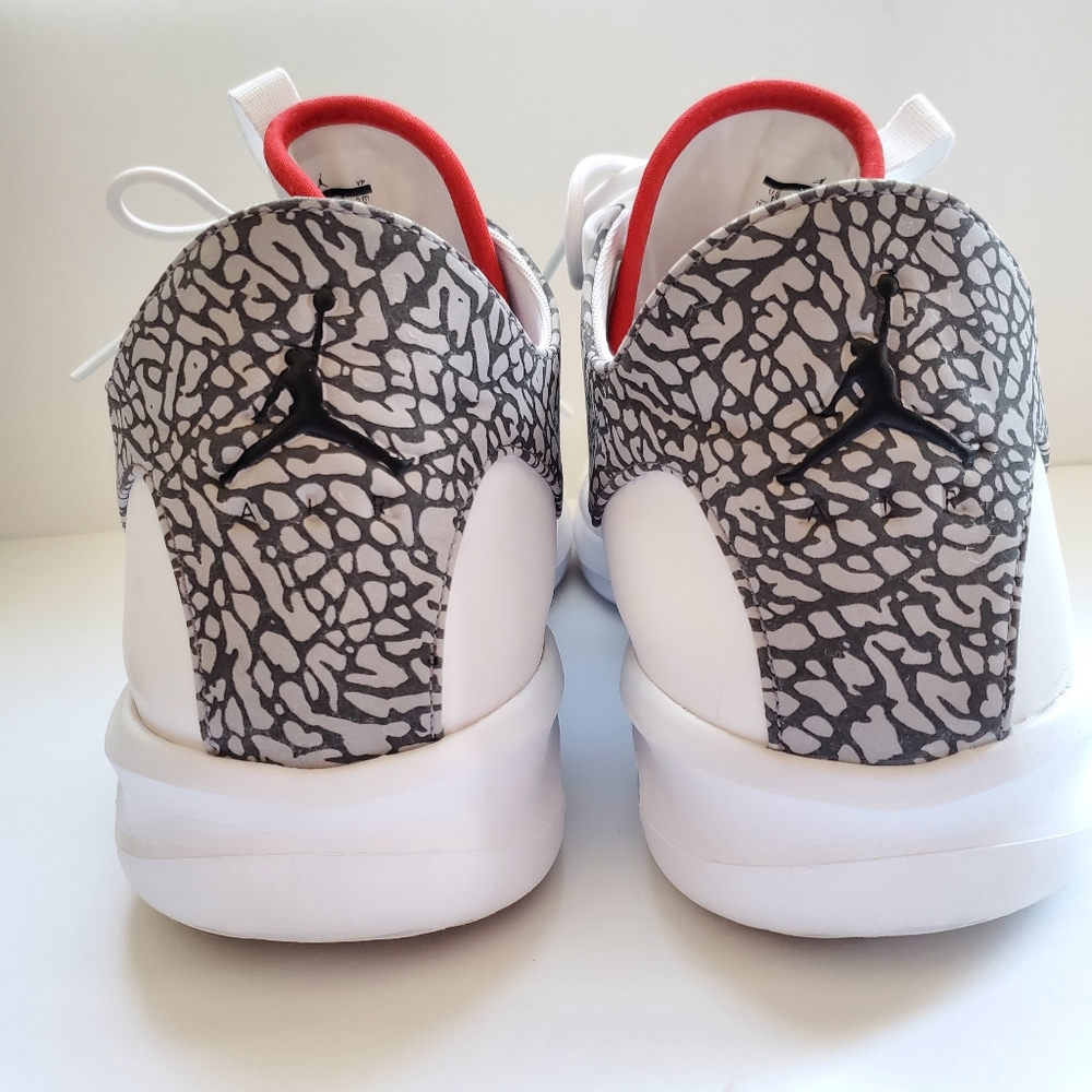 Air Jordan First Class "Cement Gray" white fire red trim - Picture 3 of 9